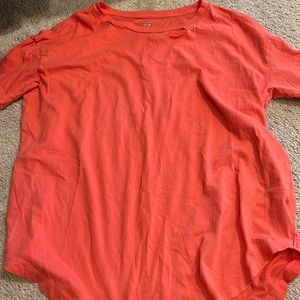 Hot pink boyfriend tshirt